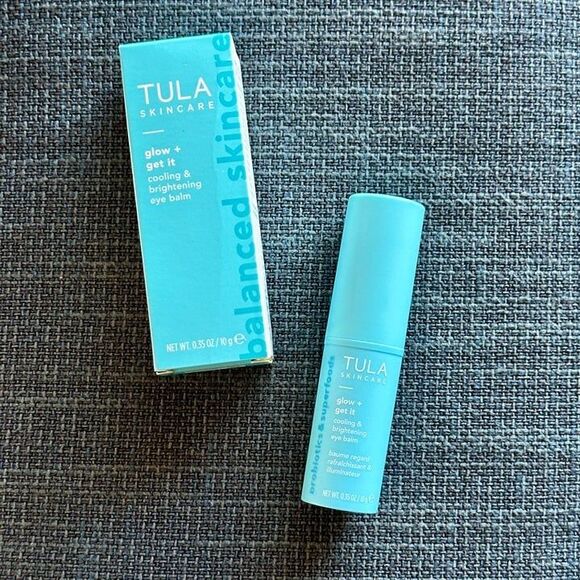 NIB! TULA Skincare Glow + Get It Cooling & Brightening Eye Balm Stick Undereyes - Picture 8 of 11